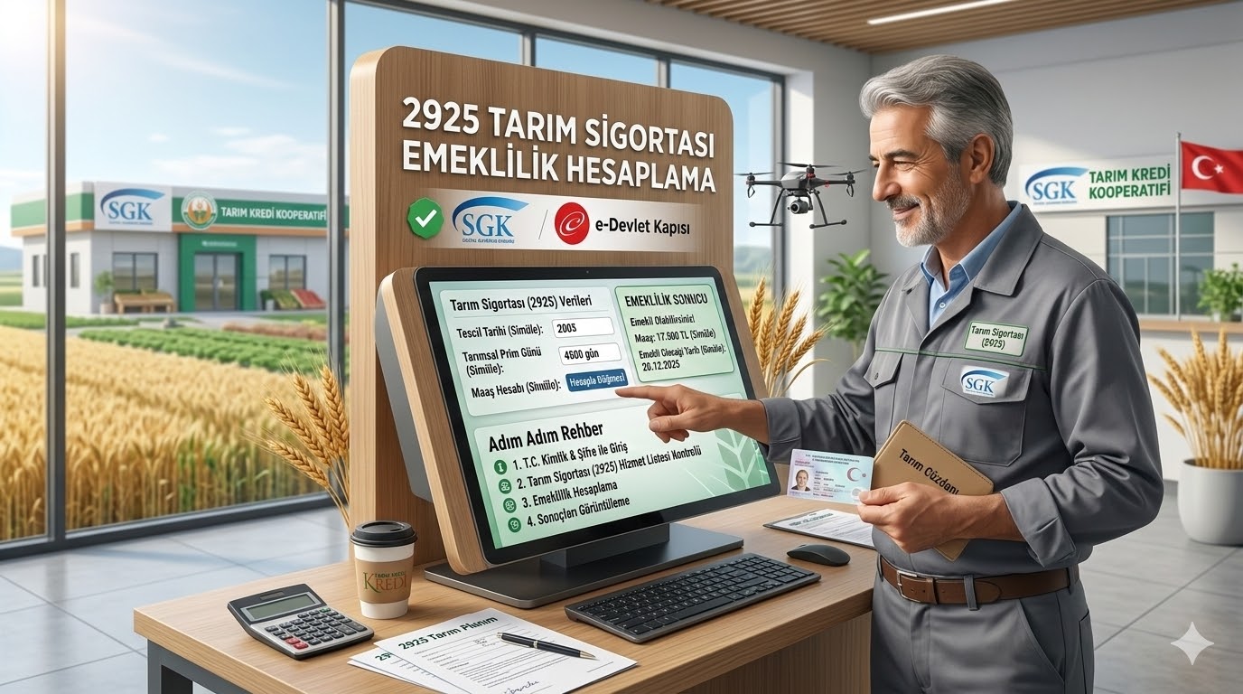 2925 Tarım Sigortası Emeklilik Hesaplama