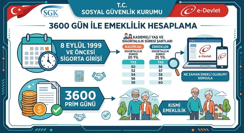 3600 Emeklilik Hesaplama