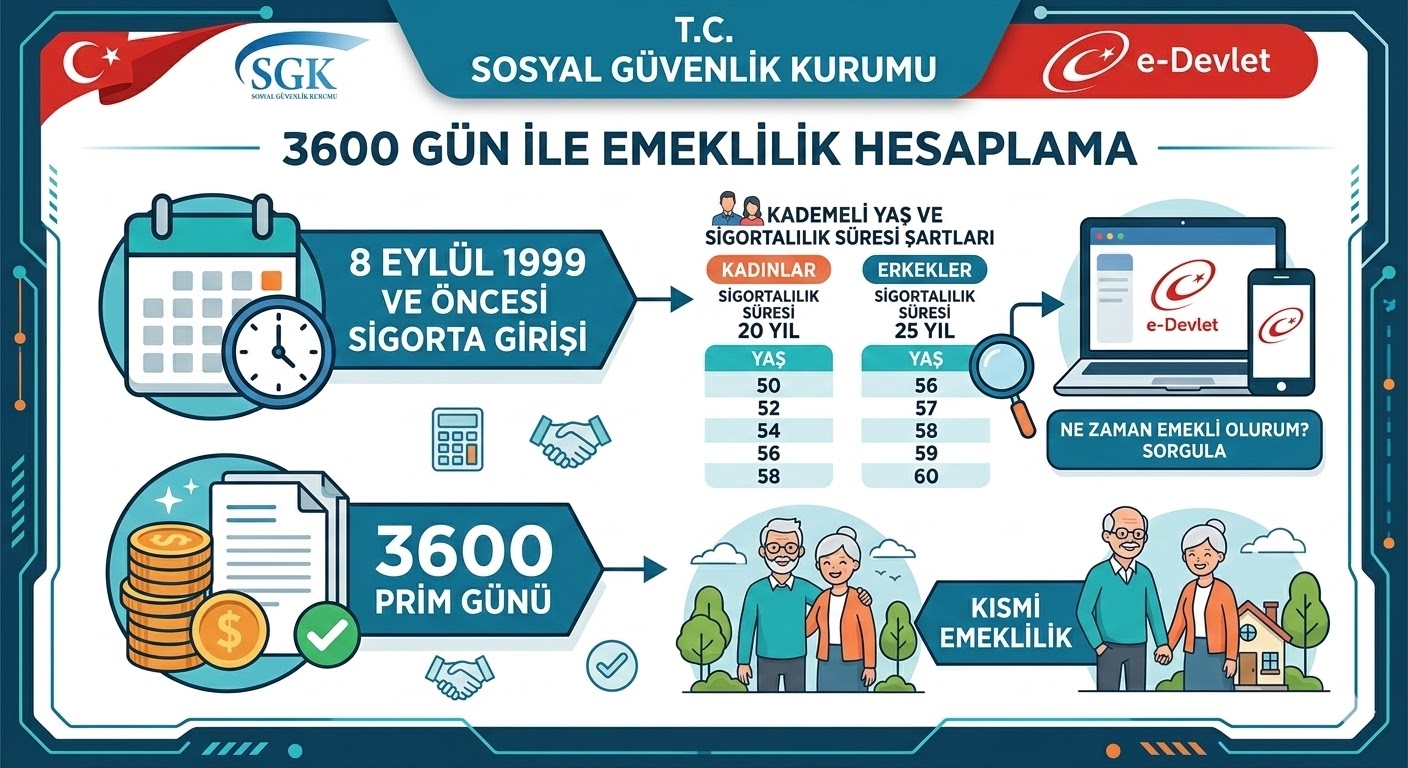 3600 Emeklilik Hesaplama