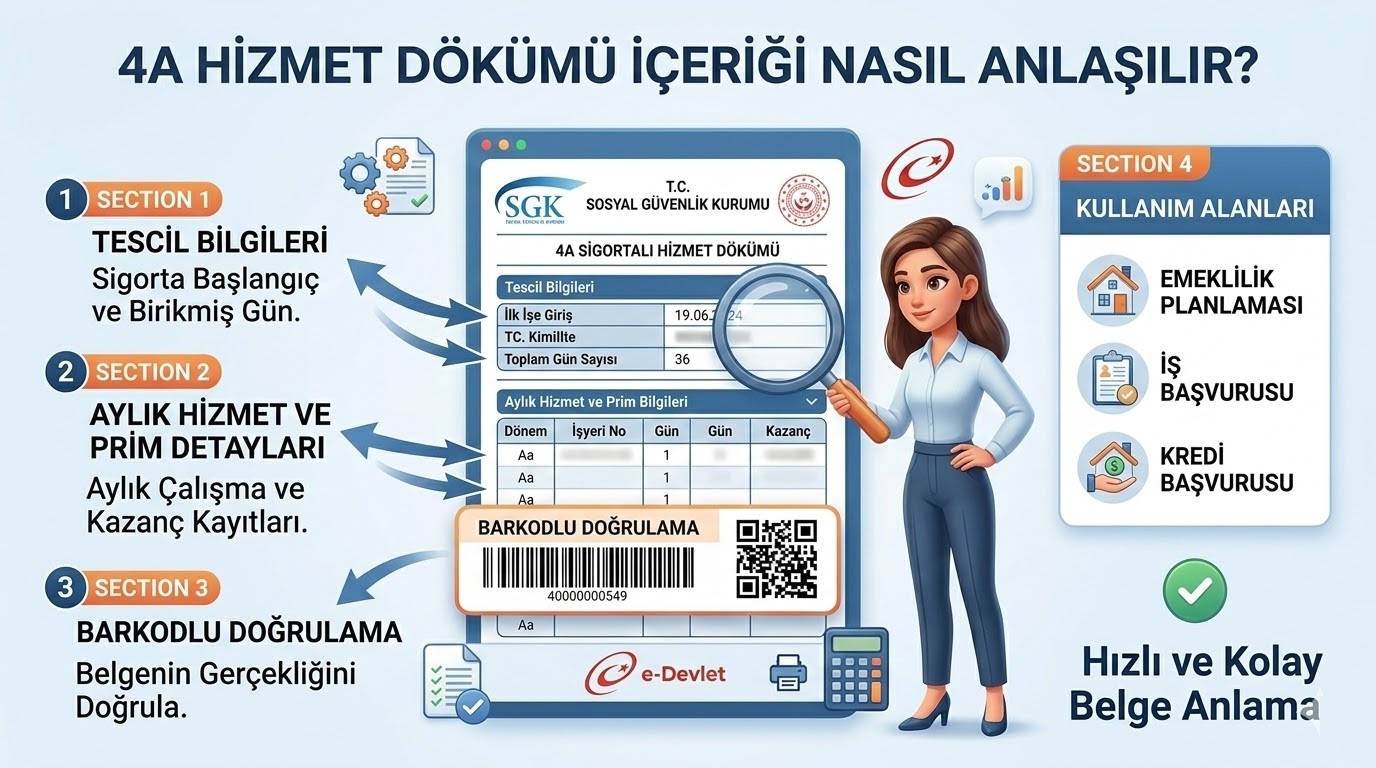 4A Hizmet Dökümü Indir