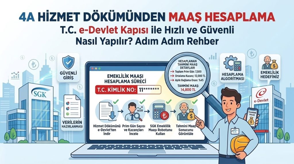 4A Hizmet Dökümünden Maaş Hesaplama