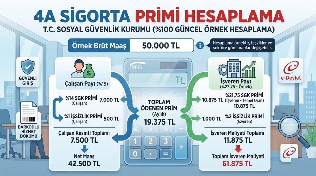 4A Sigorta Primi Hesaplama