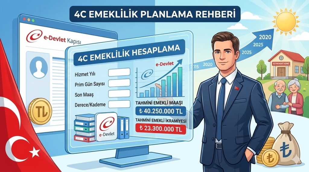 4 C Emeklilik Hesaplama