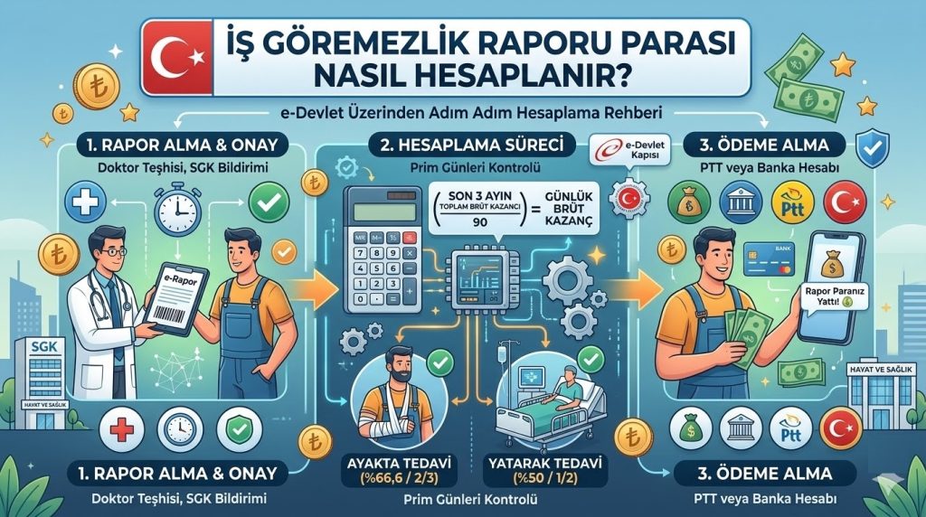 İş Göremezlik Raporu Parası Nasıl Hesaplanır?