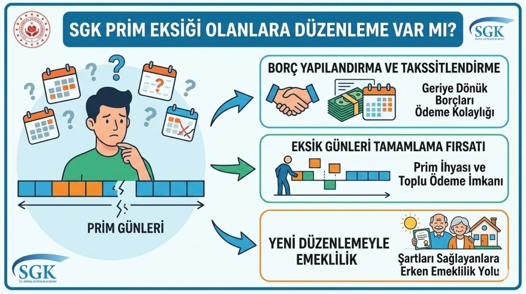 Sgk Prim Eksiği Olanlara Düzenleme Var Mı?