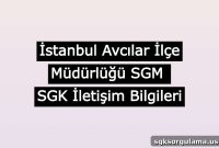 Istanbul Avcılar Social Security Office – SGK Contact Information