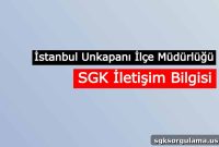 İstanbul Unkapanı SGK District Office – Contact Information