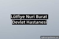 Lütfiye Nuri Burat State Hospital Appointments & Lab Results