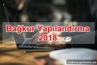 2018 Bağkur Debt Restructuring Guide