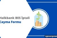 Halkbank BES Cancellation and Contract Withdrawal Form