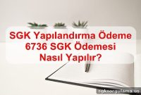 How to Pay SGK Restructuring Fees: 6736 Payment Guide