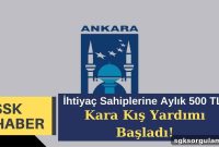 Ankara Metropolitan Municipality Launches Winter Emergency Aid Program