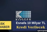 KOSGEB Announces 10 Billion TL Funding for Small Businesses