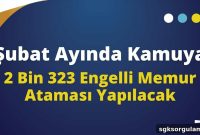 2,323 Disabled Public Servants to Be Appointed in February