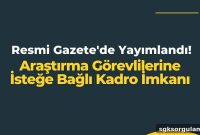 Published in the Official Gazette: Optional Staff Positions for Research Assistants