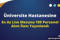University Hospital Announces Hiring Notice for 109 Staff with Minimum High School Diploma