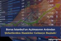 Companies Begin Making Moves After Borsa İstanbul Reopens