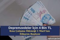 4,000 TL Short-Time Work Allowance for Earthquake Victims Starts March 1