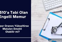 Can a Disabled Civil Servant Under Law 5510 Qualify for Disability Retirement by Increasing Their Reported Disability Rate?