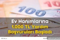 1,000 TL Assistance Applications Open for Needy Housewives