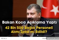 Were the 42,500 Healthcare Hires Canceled? Minister Koca Responds
