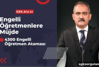 Good News for Disabled Teachers from Minister Özer: We’ll Appoint All Teachers