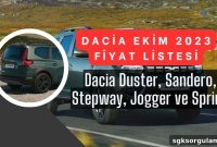 Dacia October 2023 Price List: Duster, Sandero, Stepway, Jogger, Spring