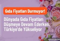 Global Food Prices Fall While Turkey Faces Rapid Rise
