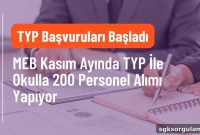Ministry of Education Hiring 200 School Staff in November via TYP