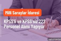 National Palaces Administration Hiring 222 Staff With and Without KPSS