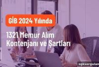 GİB 2024: 1321 Civil Servant Vacancies and Requirements