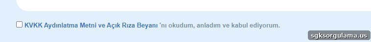 Acknowledgement checkbox
