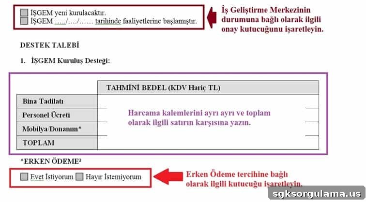 kosgeb isgem ekranı