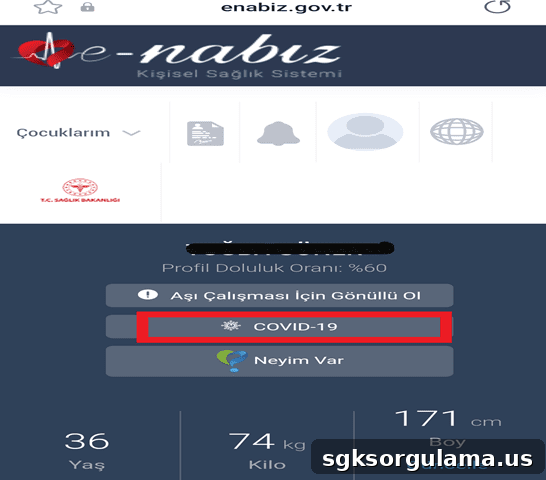 e-devlet aşı sorgulama covid-19