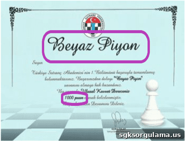 ukd white pawn certificate