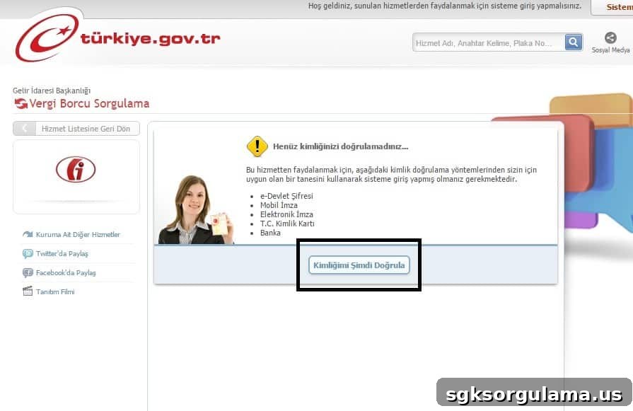 e-devlet vergi borcu sorgulama